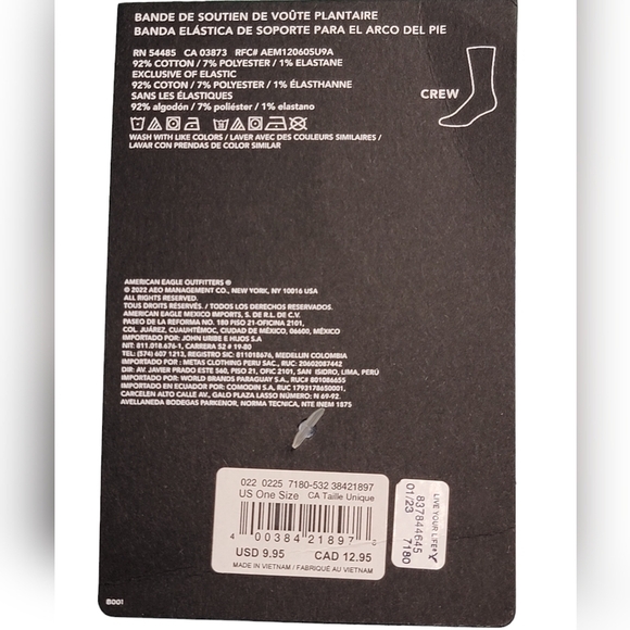 American Eagle Tie Dye Crew Socks - Picture 4 of 5